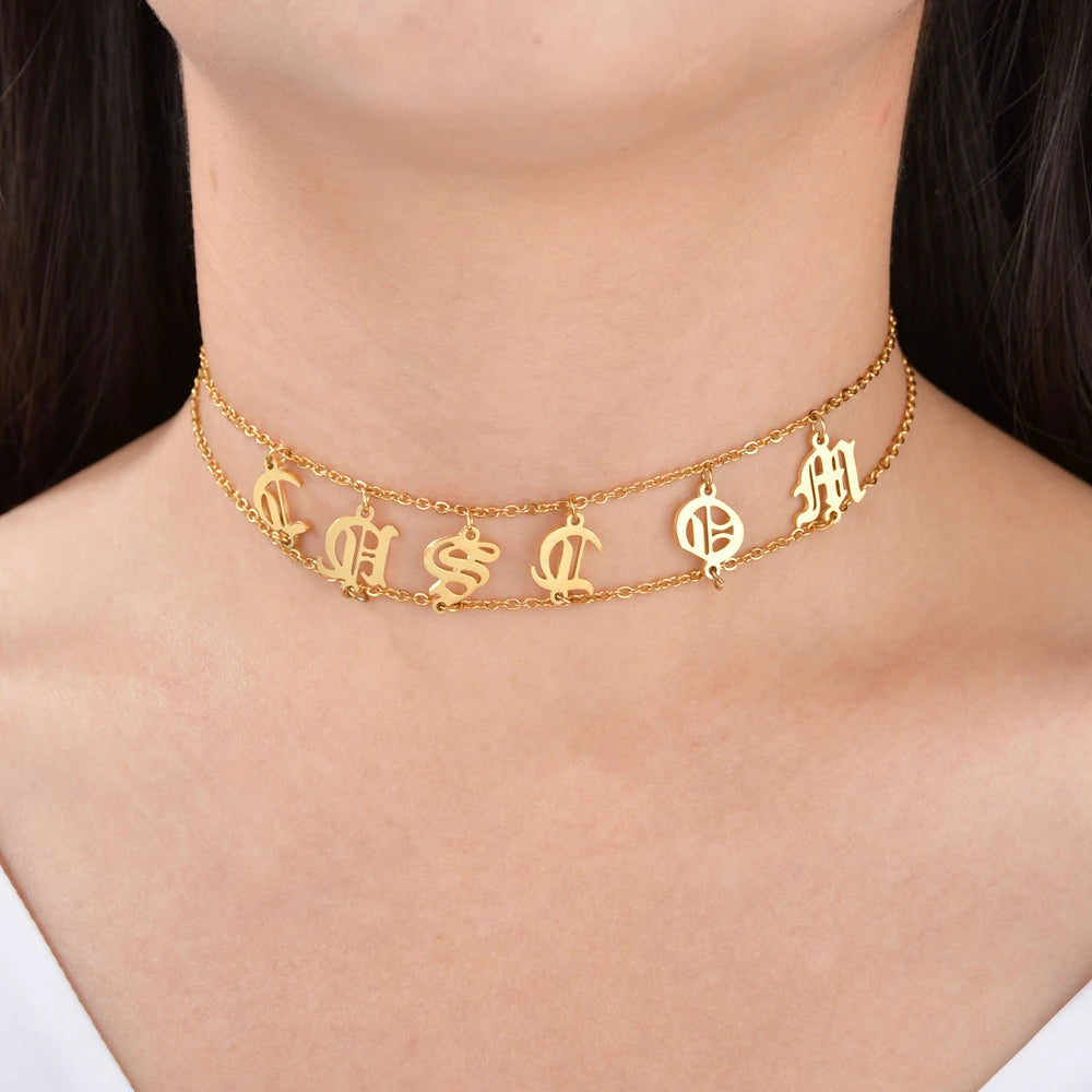 Collar Personalizado Nombres Familiares - Corazón y Mariposa | Esencia Única