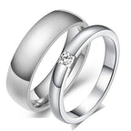 Alianzas Boda Oro Acero Inoxidable Pareja | Compromiso Aniversario
