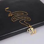 Collar Personalizado con Inicial - Placa de Identidad en Acero Inoxidable