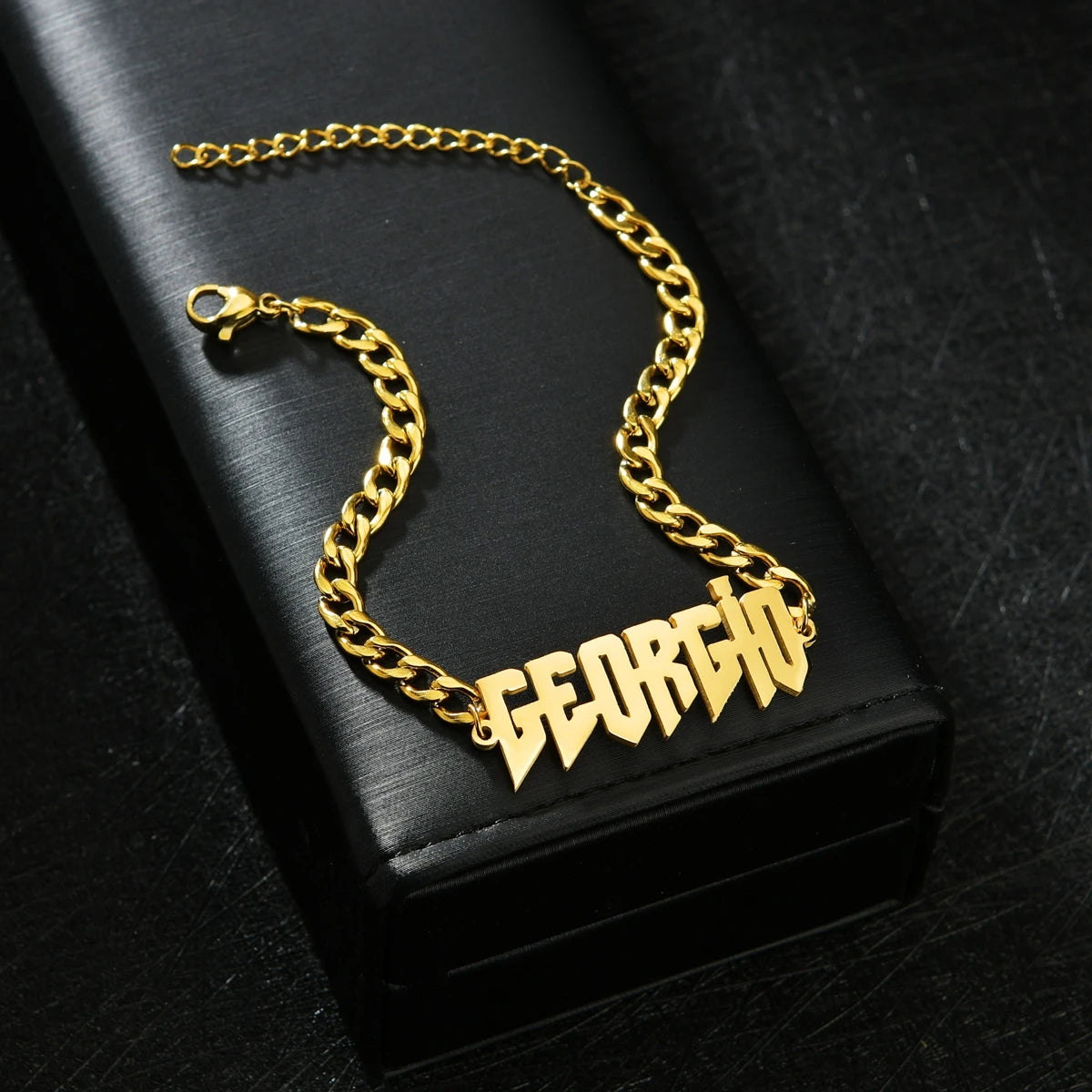 Conjunto Collar y Pulsera Cadena Cubana 5mm Acero Inoxidable Oro | Detalles con Alma