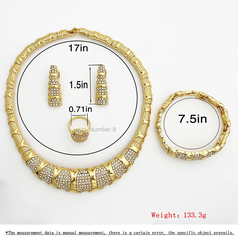 Conjunto de Joyería Dubái - Chapado en Oro 18K