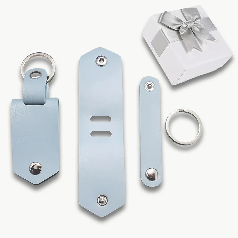 Llavero Cuero Genuino con Foto Personalizada Grabado Láser | Detalles con Alma