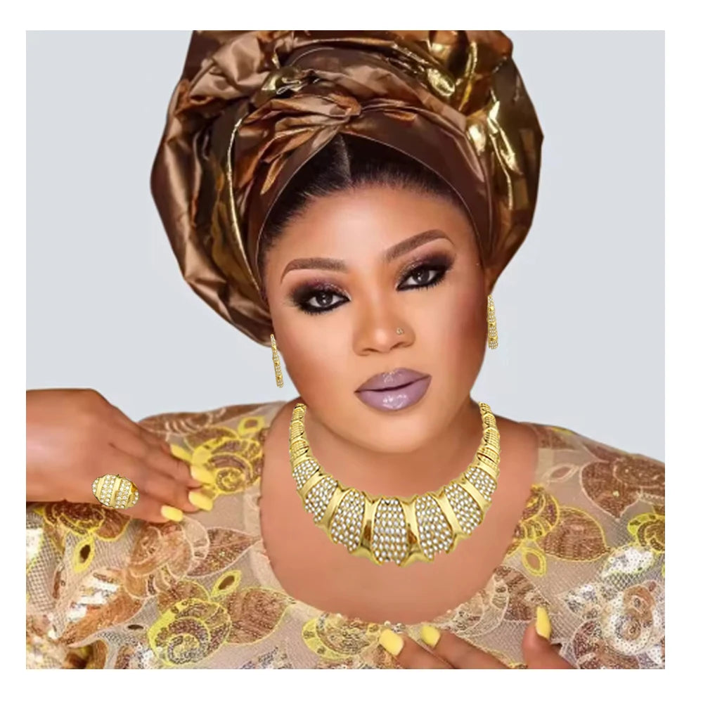 Conjunto de Joyería Dubái - Chapado en Oro 18K