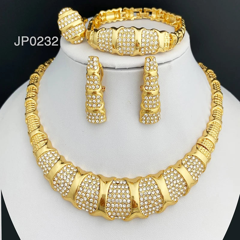 Conjunto de Joyería Dubái - Chapado en Oro 18K