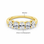 Anillo Compromiso Ovalado Oro 14K Moissanita Certificado | Lujo Mujer