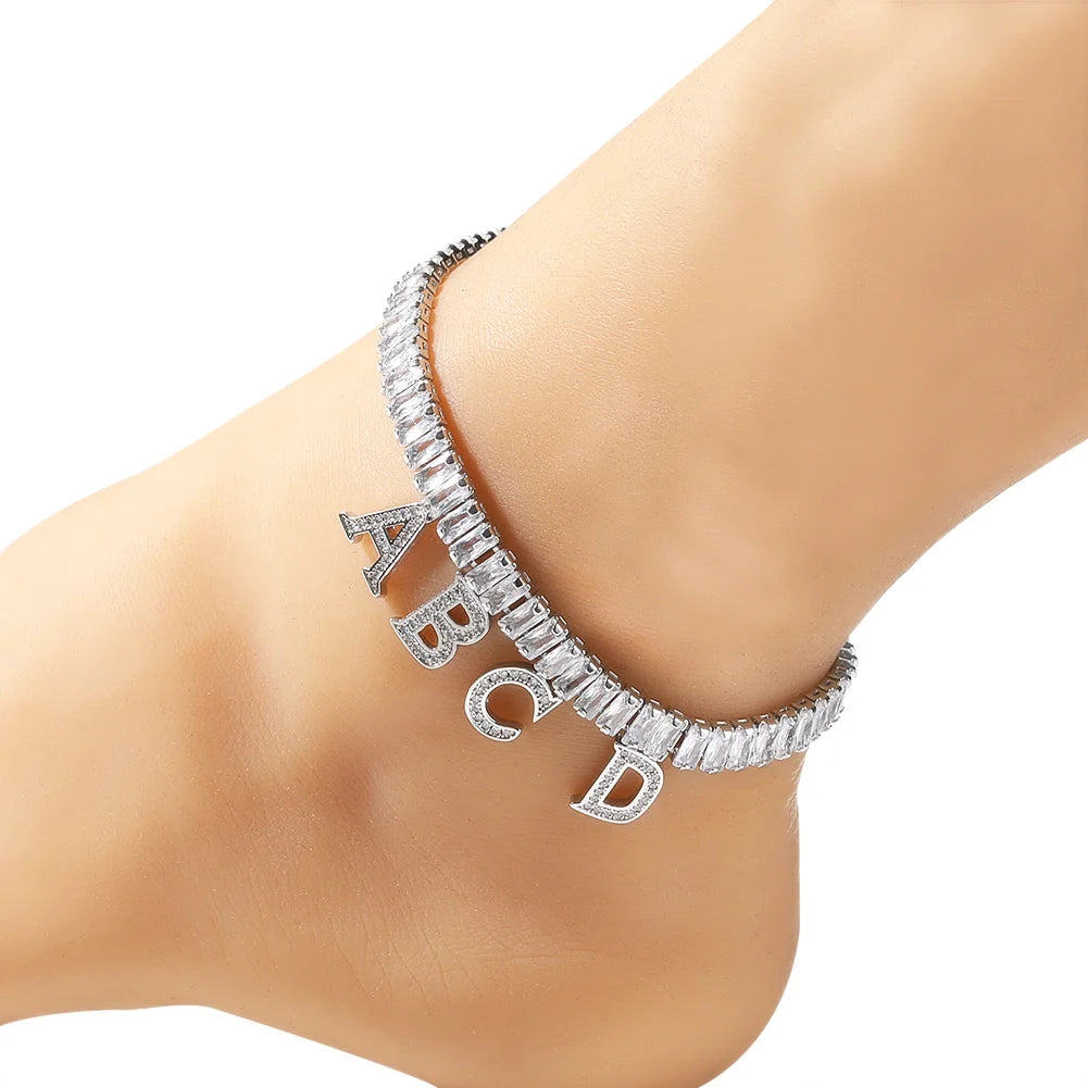 Brazalete Personalizado con Nombre en Circón Cúbico