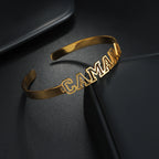 Conjunto Joyería NK Personalizado Nombre Acero Inoxidable | Collar Pulsera Pendientes