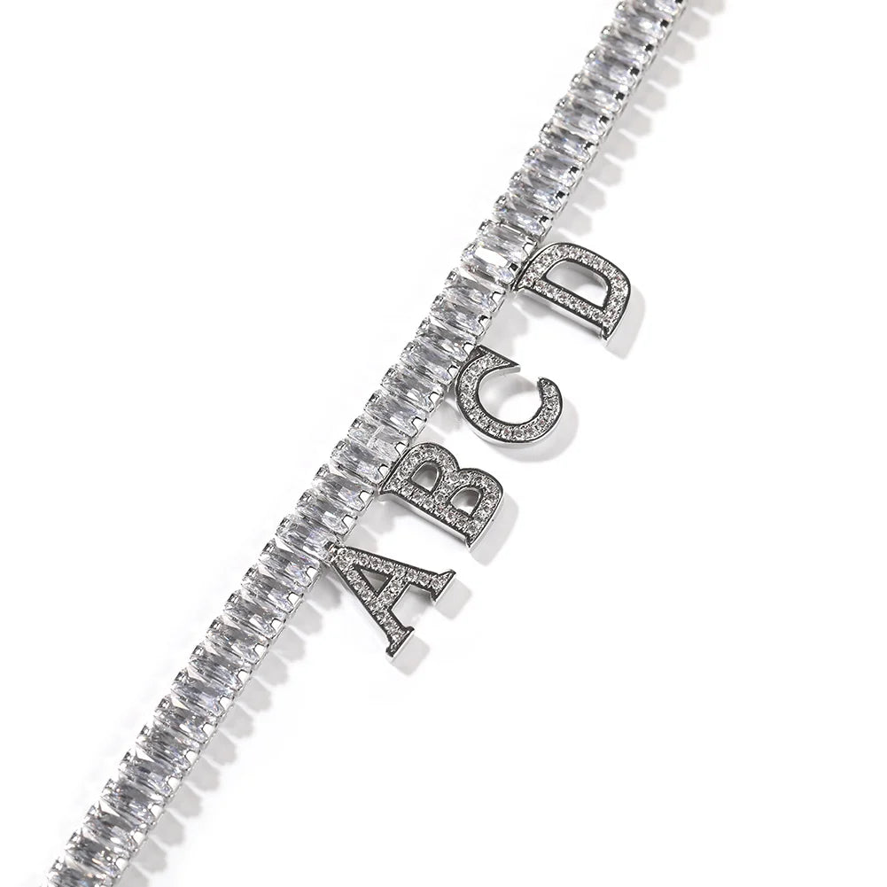 Brazalete Personalizado con Nombre en Circón Cúbico