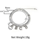 Brazalete Personalizado con Nombre en Circón Cúbico