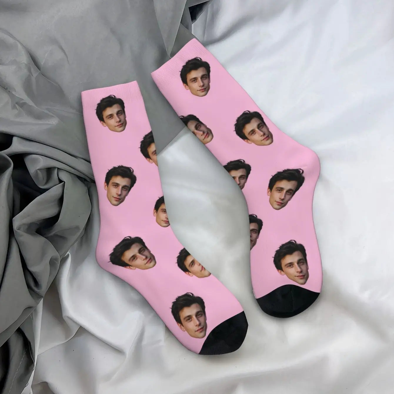 Calcetines Personalizados con Tu Foto - Diseño Único en Forma de Cara