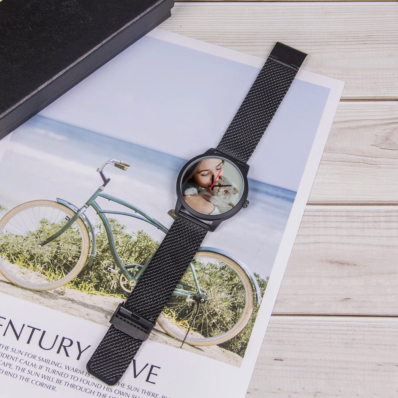 Reloj Personalizado con Foto de Mascota Cuero Genuino | Detalles con Alma