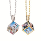 Collar Cubo Personalizado 6 Fotos Acero Inoxidable | Detalles con Alma