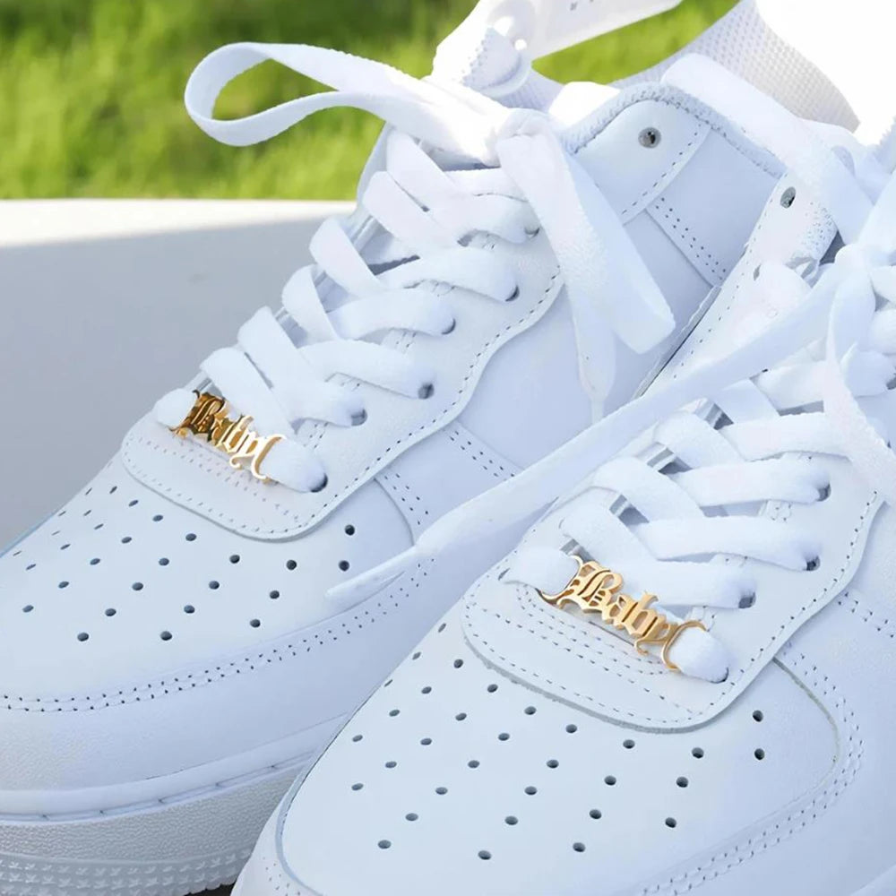 Hebilla Zapato Personalizada Nombre Acero Inoxidable | Air Force 1 Clip
