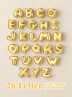 Tobillera Doble Cadena con Inicial Acero Inoxidable | Detalles con Alma