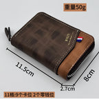 Tarjetero Multifuncional Personalizado Nombre Cuero PU Oro | Billetera Ejecutiva