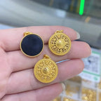 Colgante Brújula Tesoro Oro 18K Certificado AU750 | Joyería Lujo Mujer