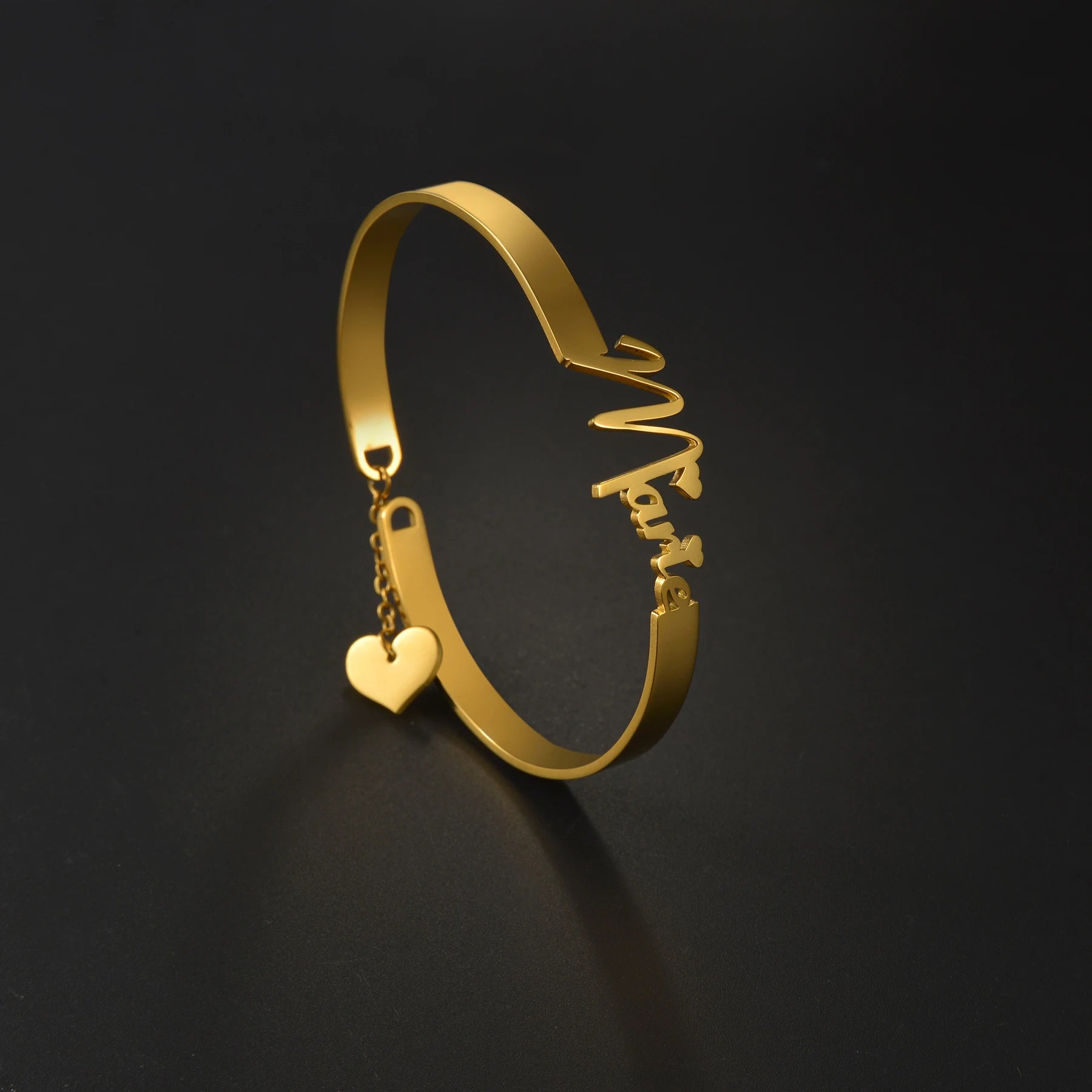 Brazalete Personalizado con Nombre | Acero Inoxidable Premium