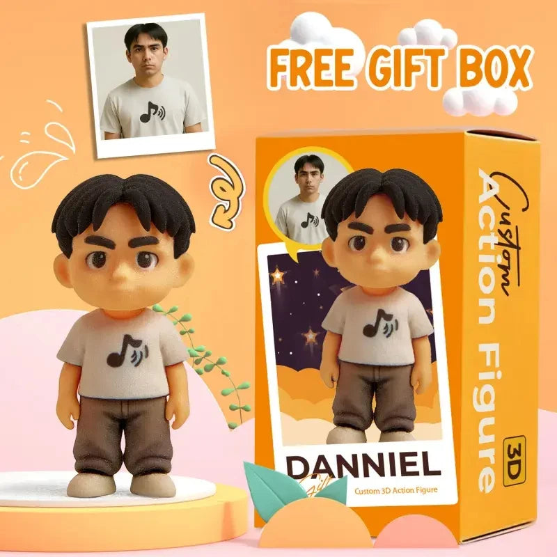 Figura de acción 3D personalizada Mini estatuilla personalizada Diseña tu propia estatua coleccionable de resina Ultra HD Regalos Cumpleaños Navidad