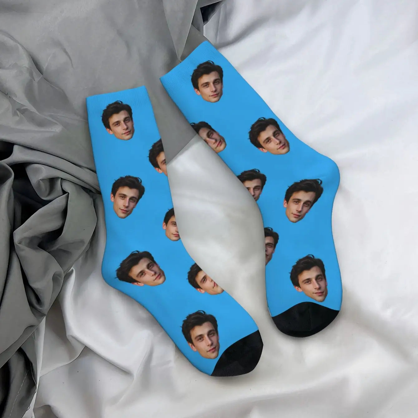 Calcetines Personalizados con Tu Foto - Diseño Único en Forma de Cara