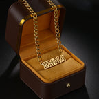 Conjunto Joyería NK Personalizado Nombre Acero Inoxidable | Collar Pulsera Pendientes