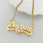 Set Collar y Aros Personalizado con Nombre y Piedra Nacimiento | Detalles con Alma